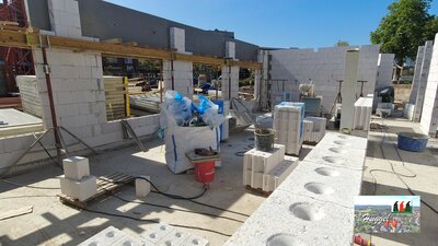 Mauerwerk Haus B-16. KW