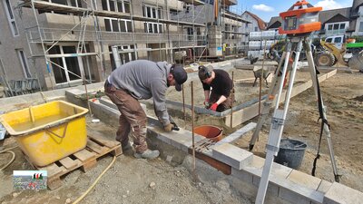 Pflasterung Parkplatz