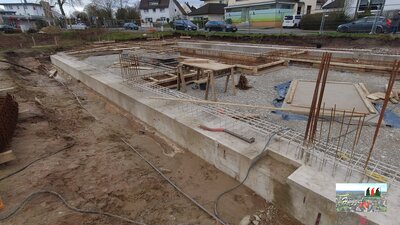 Streifenfundamente Haus B