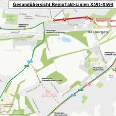Fahrplanänderung X491-X493 ab 04.08.2025