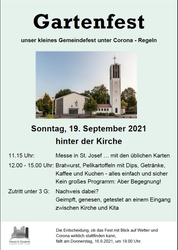 Flyer Gartenfest