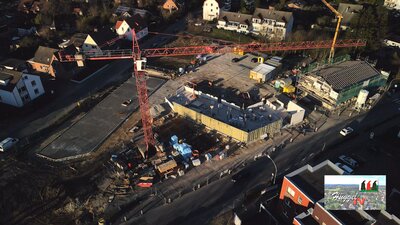 Luftbild Haus B und C