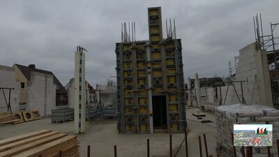 Schalung Aufzugsschacht Haus B