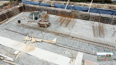 Schalung Streifenfundamente Haus A