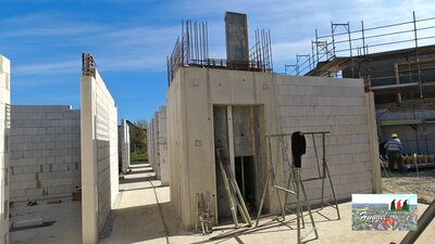 Aufzugsschacht Haus B - 16. KW