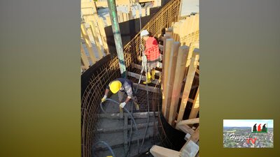 Gebäude B Betonage Treppenhaus