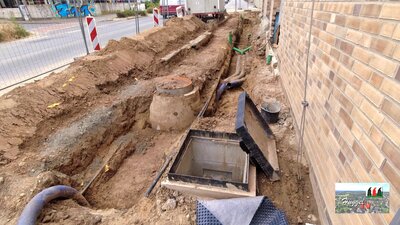 Tiefbauarbeiten entlang der Tecklenburger Straße