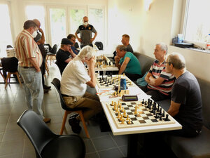 Schachabend im neuen Clubhaus in Gaste
