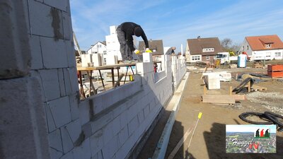 Maurerarbeiten Außenwände Haus C 