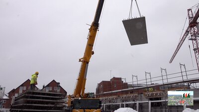 Montage Filigrandeckenplatten Haus C