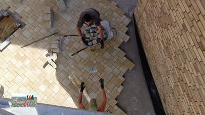 Pflasterarbeiten Römischer Verband