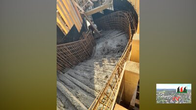 Gebäude B Betonage Treppenhaus