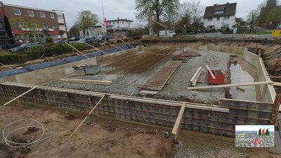 Schalung Streifenfundamente Haus A