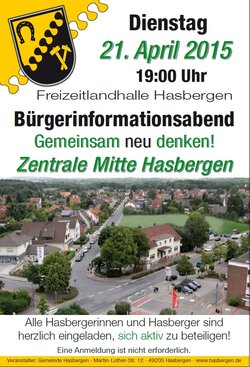 Bürgerinformationsabend am 21.04.2015