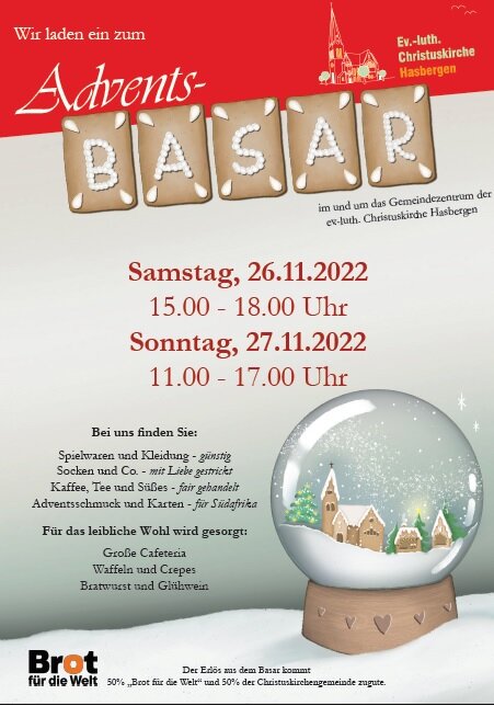 Adventsbasar Plakat Adventsbasar Plakat