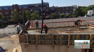 Betonage Decke Haus A