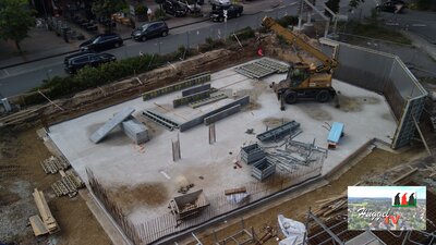 Gebäude A - Luftbild