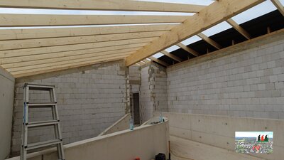 Dachstuhl Haus B im OG