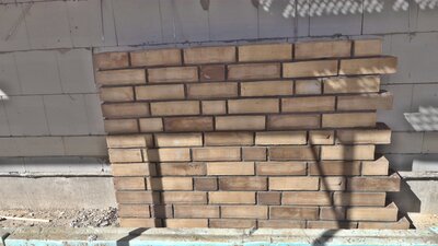 Musterfläche Klinker - 16. KW