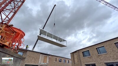 Montage Verbindungsbrücke