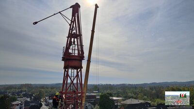 Demontage Turmdrehkran