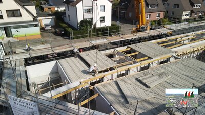 Verlegung Fertigdeckenplatten Haus B