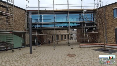 Dacharbeiten Brückenkonstruktion