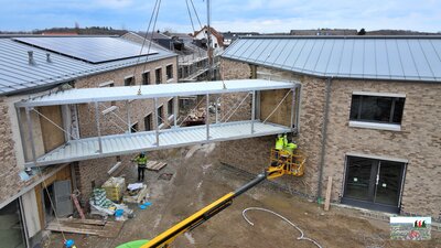 Montage Verbindungsbrücke
