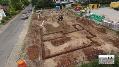 Fundamente Nachbarbebauung