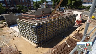 Schalung Außenwand Haus A