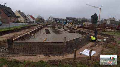 Schalung Fundament Haus B