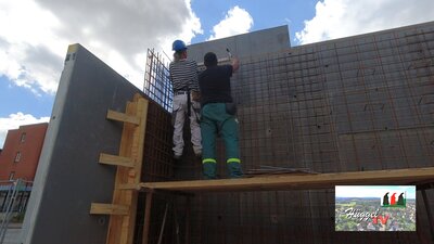 Schalung Treppe Foyer Haus A