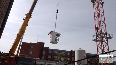 Demontage Turmdrehkran