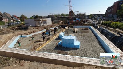 Streifenfundamente Haus A