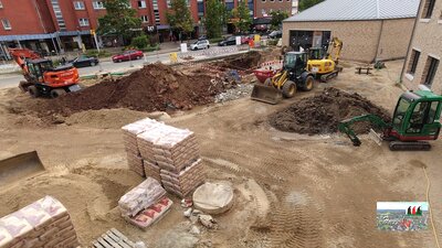 Tiefbauarbeiten Hüggelplatz