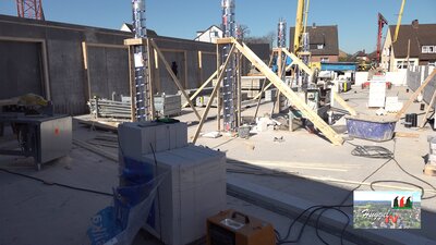 Schalung Stahlbetonstützen Haus C