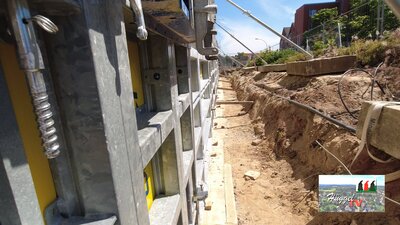 Schalung Außenwand Haus A