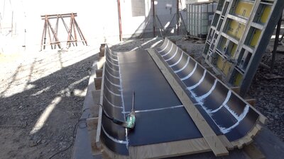 Schalung Stütze Haus B - 16. KW