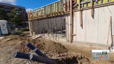 Schalung Sturz Bürgersaal Haus A