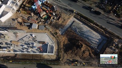 Luftbild Haus A und B 