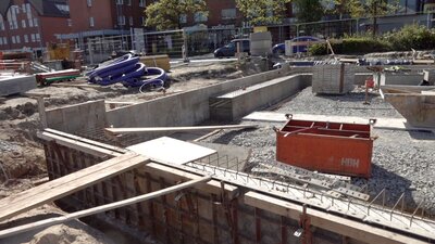 Streifenfundamente Haus A - 16. KW