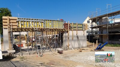 Schalung Sturz Bürgersaal Haus A