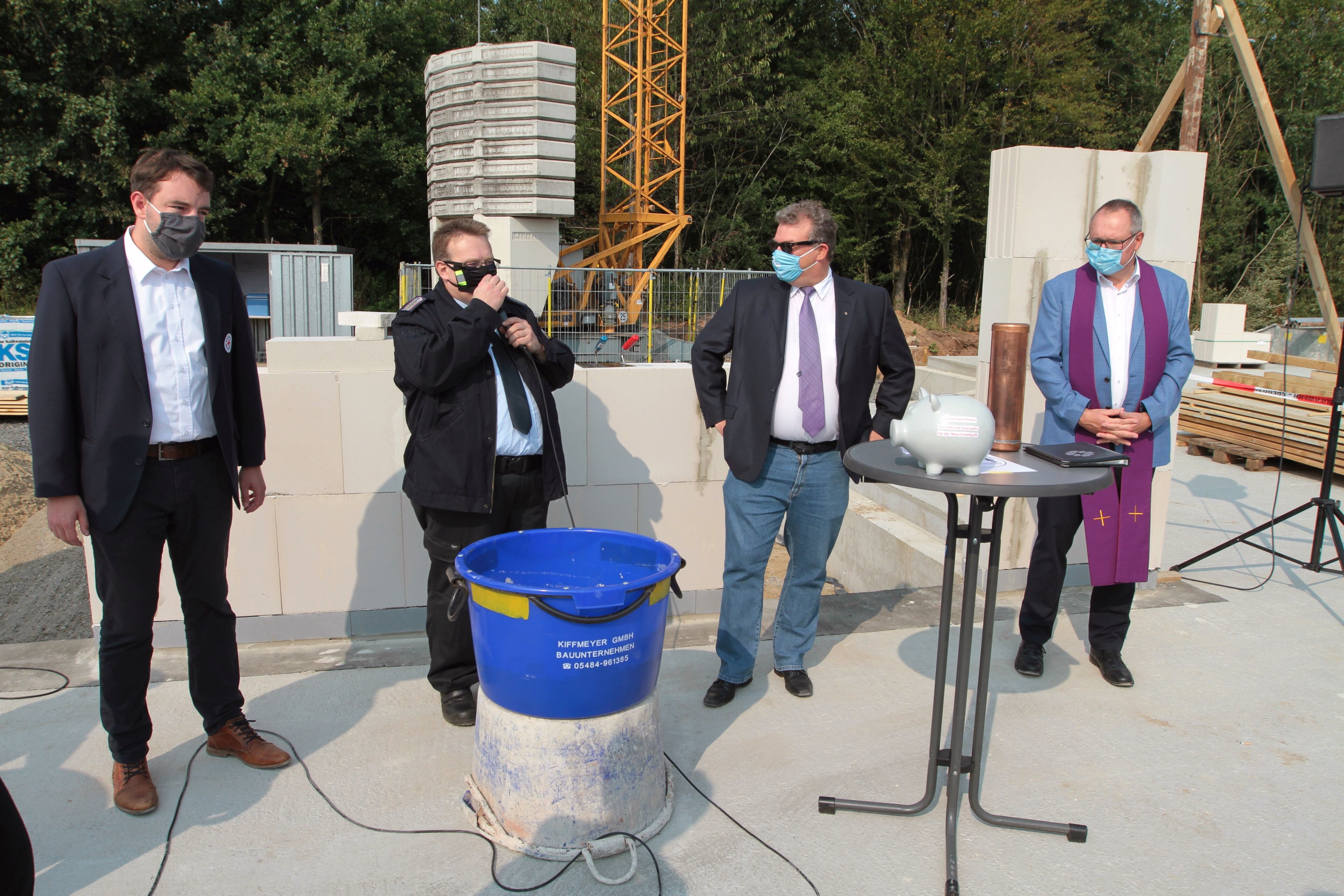 Teilnehmer Grundsteinlegung der neuen Feuerwache