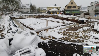 Vorbereitung Fundamente Haus A